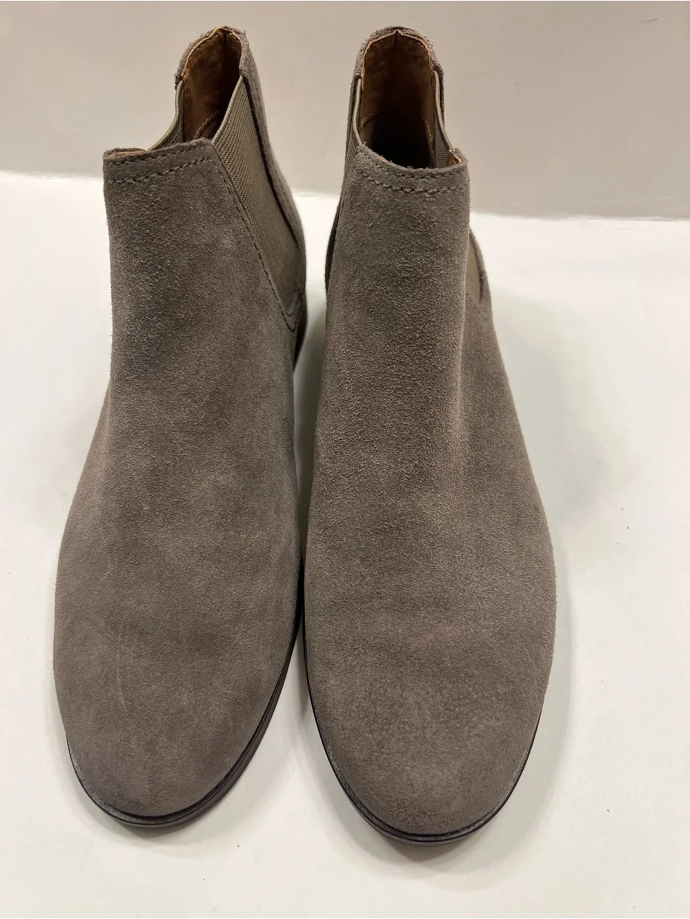 Frye Women’s Suede Chelsea Boots - Taupe Size 7.5